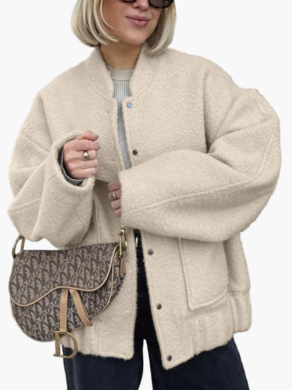 Veste femme décontractée style surdimensionné pour un look urbain tendance