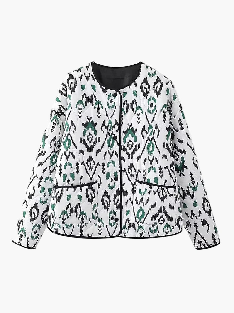 Veste matelassée femme style bohème chic décontracté