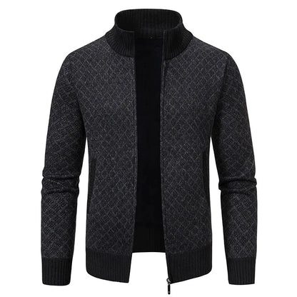 Mick – Cardigan en polaire douillet pour hommes avec zip