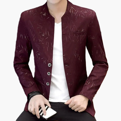 Blazer homme style moderne coupe ajustée pour occasions spéciales ou bureau