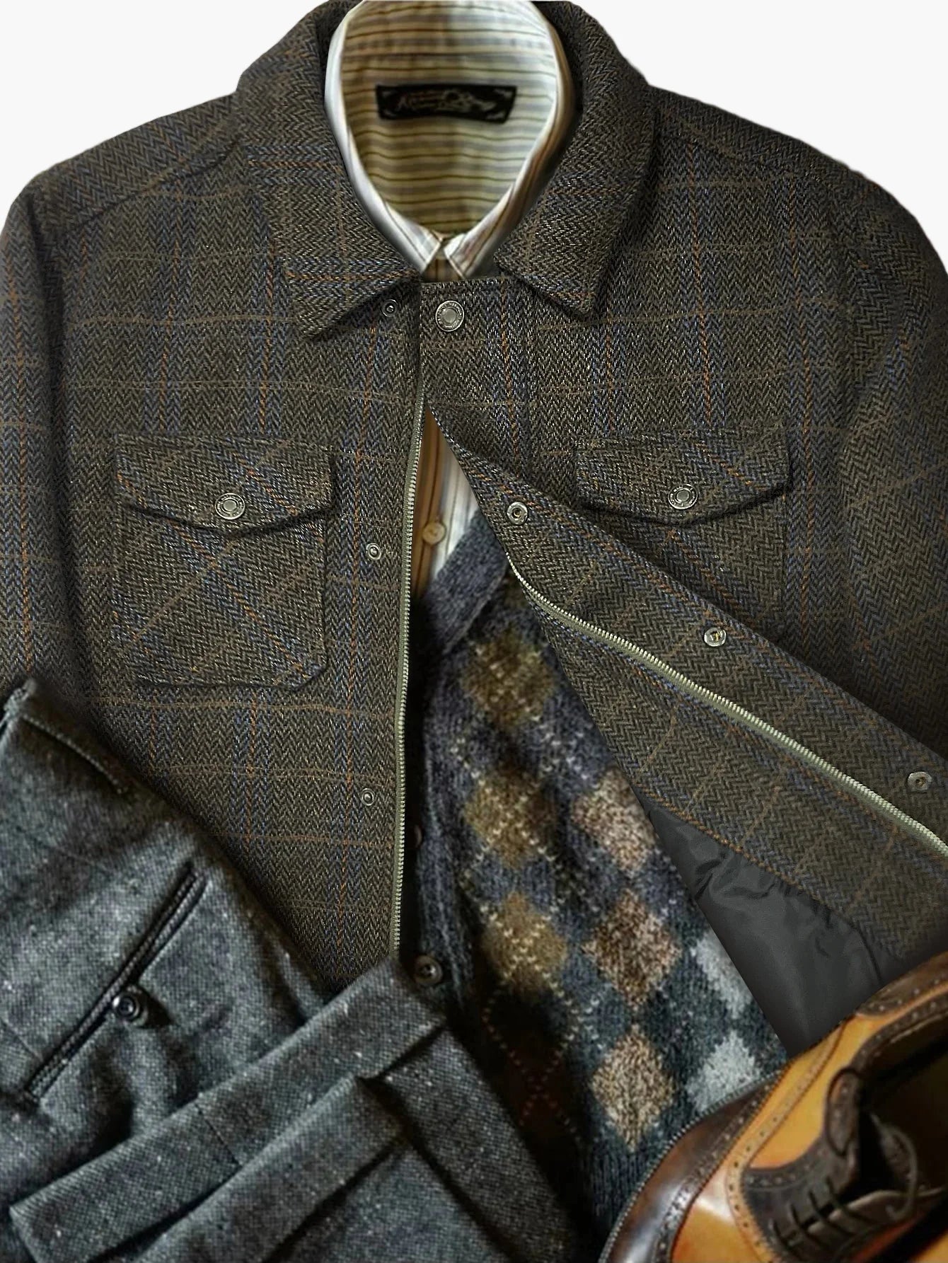 Veste Chemise Décontractée pour Homme Style Urbain Polyvalent