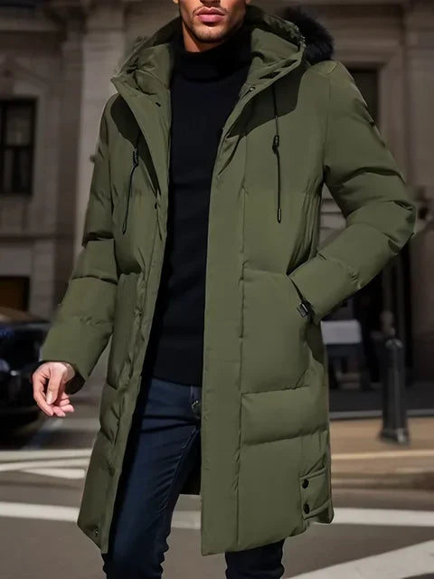 Roger – Parka Long à Capuche pour Hommes