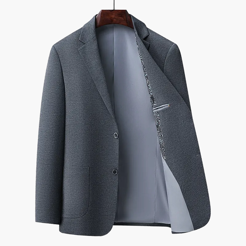 Veste de costume homme élégante style affaires, coupe moderne, idéale pour bureau et événements formels