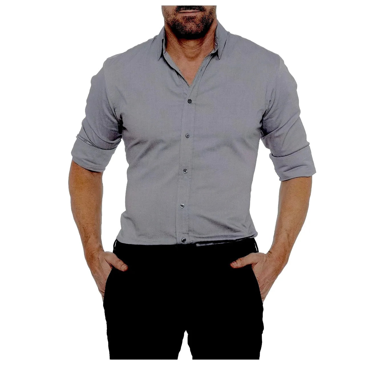 Richard – Chemise Slim en Coton pour Hommes