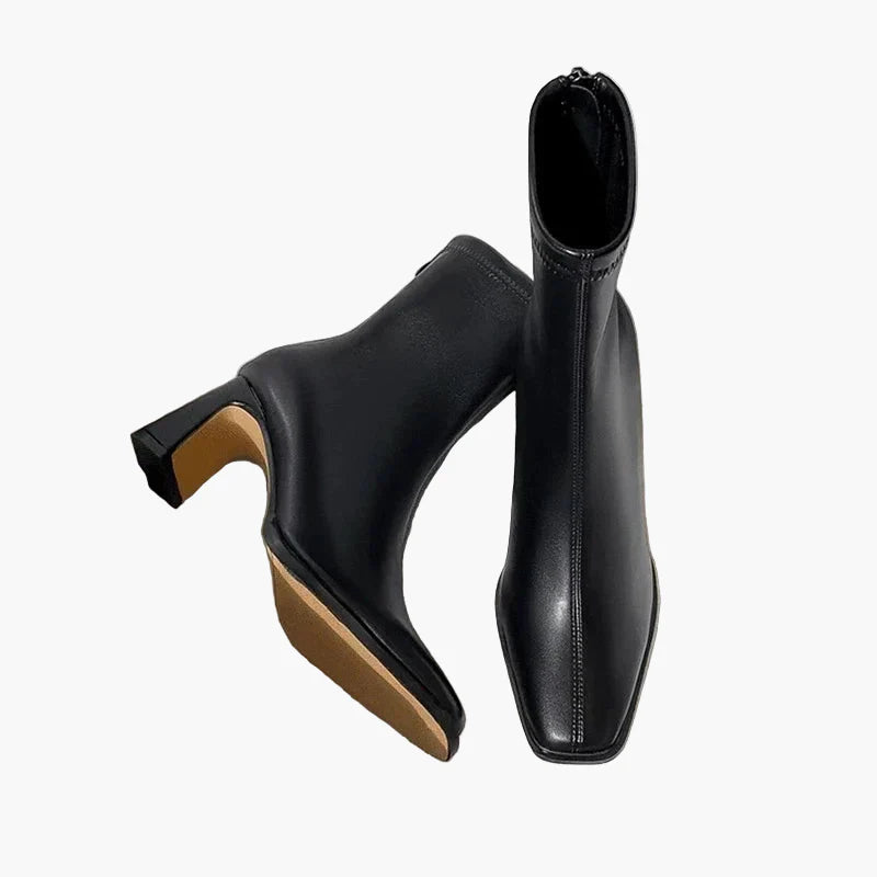 Bottines à talon carré pour femme élégantes et tendance
