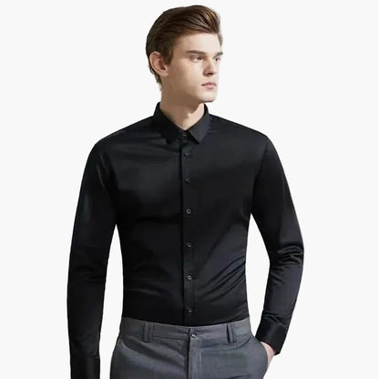 Chemise habillée extensible pour homme - Style élégant et confortable pour affaires et occasions spéciales