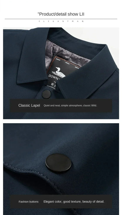 Manteau élégant mi-saison pour homme - Style urbain chic, usage quotidien et professionnel