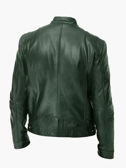 Blouson Homme Style Motard Polyvalent Coupe Classique