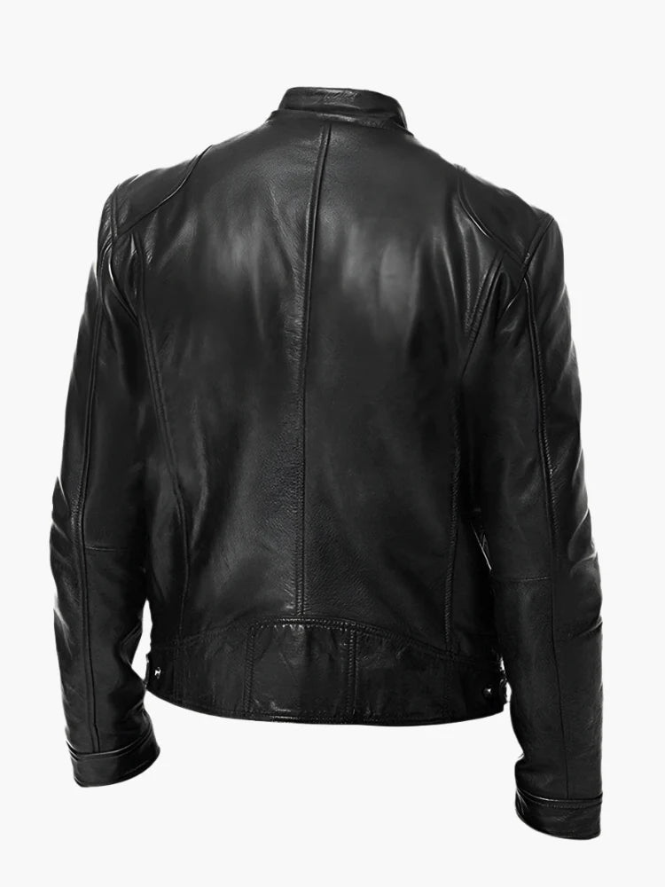 Blouson Homme Style Motard Polyvalent Coupe Classique