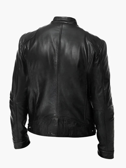 Blouson Homme Style Motard Polyvalent Coupe Classique