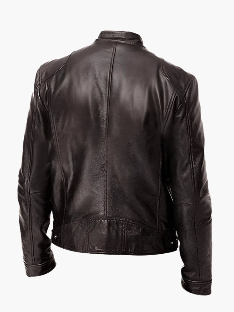 Blouson Homme Style Motard Polyvalent Coupe Classique