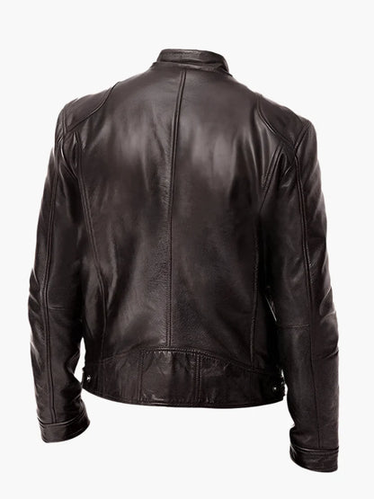 Blouson Homme Style Motard Polyvalent Coupe Classique
