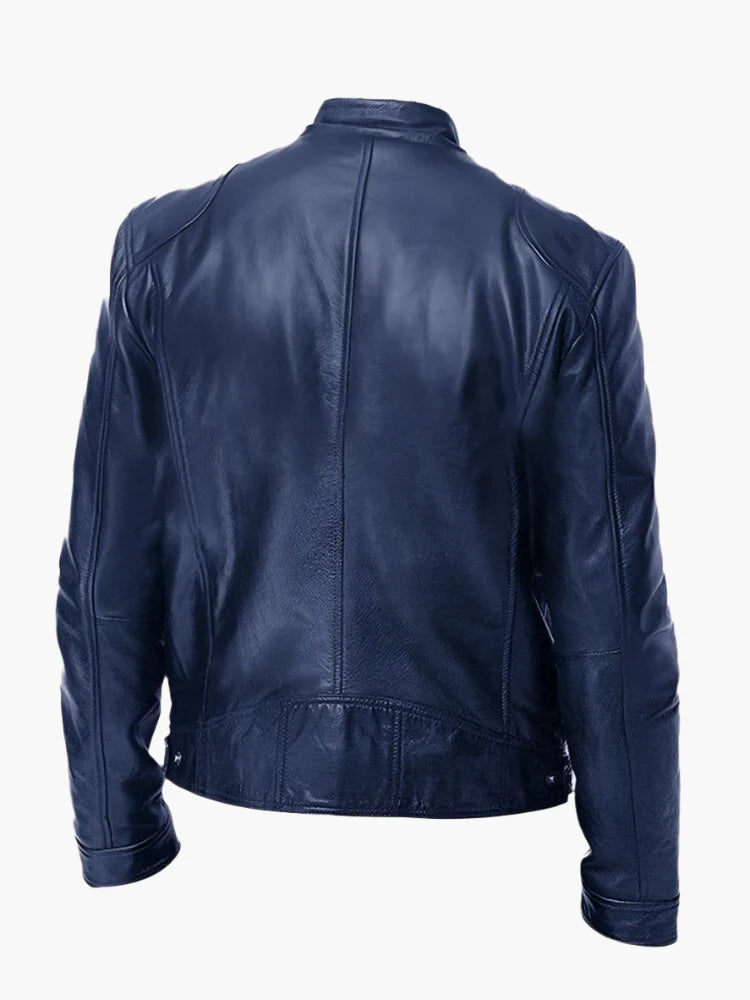 Blouson Homme Style Motard Polyvalent Coupe Classique