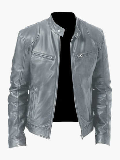 Blouson Homme Style Motard Polyvalent Coupe Classique