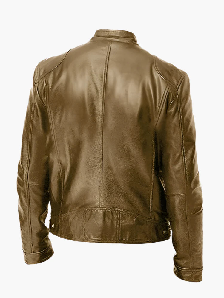 Blouson Homme Style Motard Polyvalent Coupe Classique
