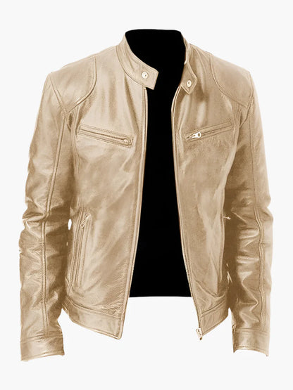 Blouson Homme Style Motard Polyvalent Coupe Classique