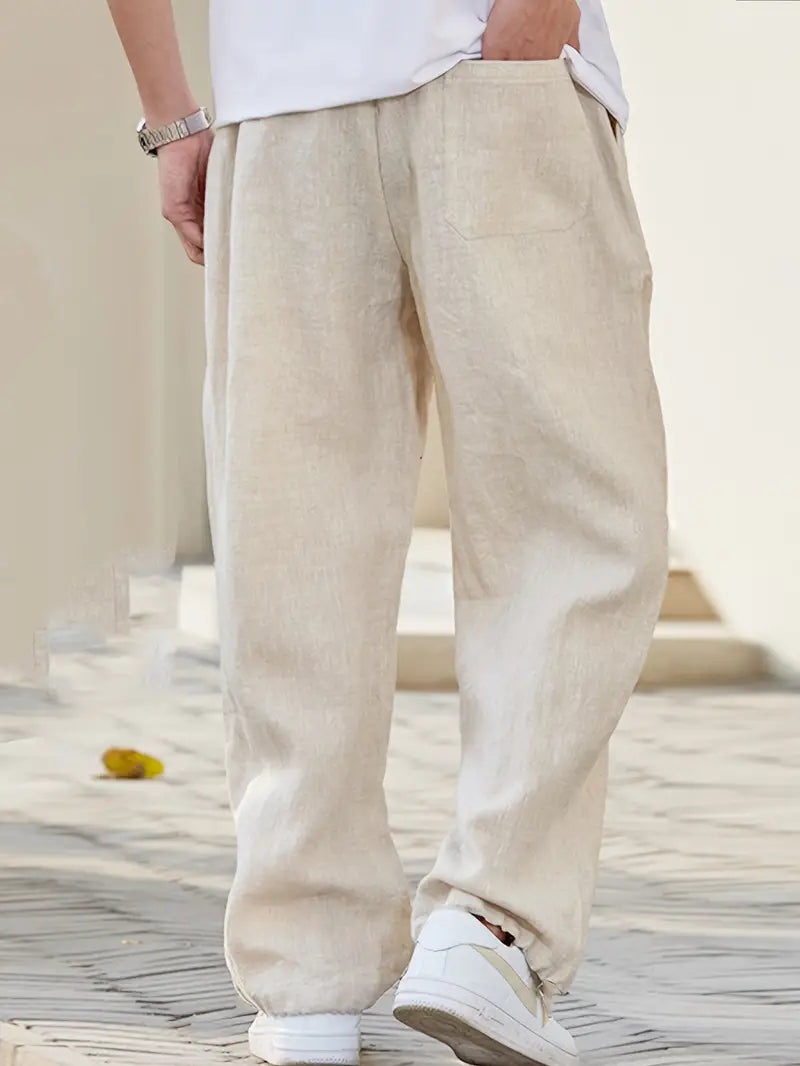 Pantaloni larghi uomo stile cittadino informale per tempo libero e uscite