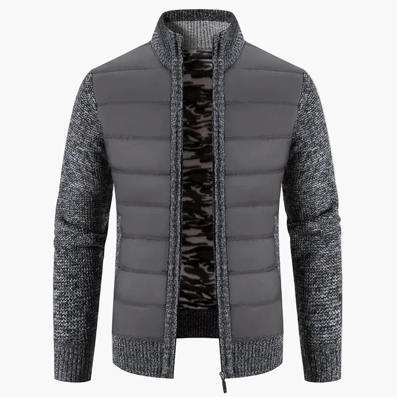 Veste décontractée pour homme style urbain à manches longues avec fermeture éclair