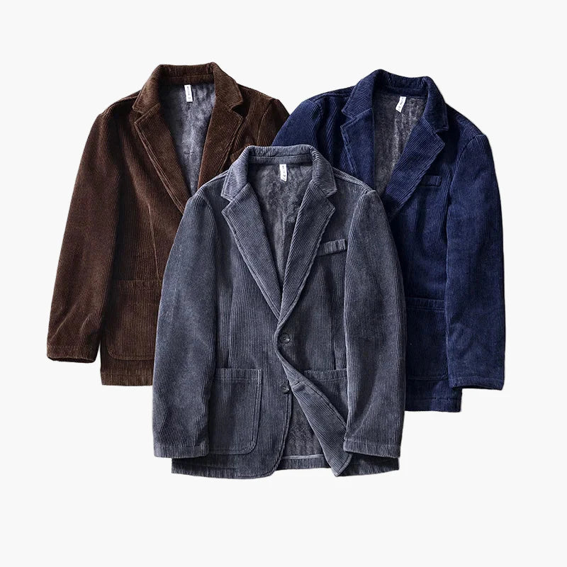 Veste blazer décontractée homme style vintage pour automne et hiver