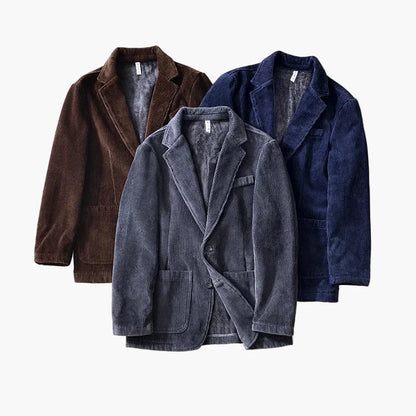 Veste blazer décontractée homme style vintage pour automne et hiver