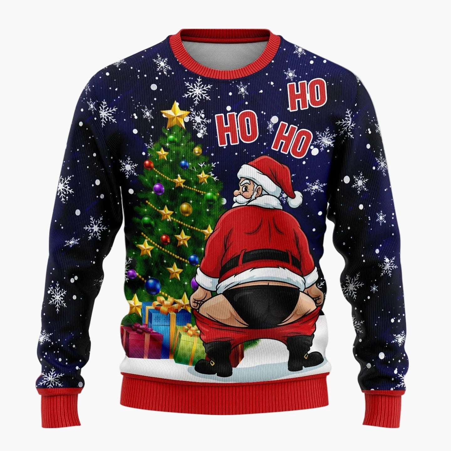 Pull de Noël Humour Homme – Pull Moche Santa Rigolo Fêtes et Soirées