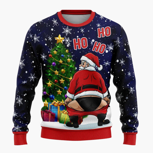 Pull de Noël Humour Homme – Pull Moche Santa Rigolo Fêtes et Soirées