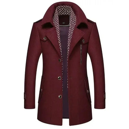 Manteau long élégant à la mode pour homme – Style urbain chic et confortable