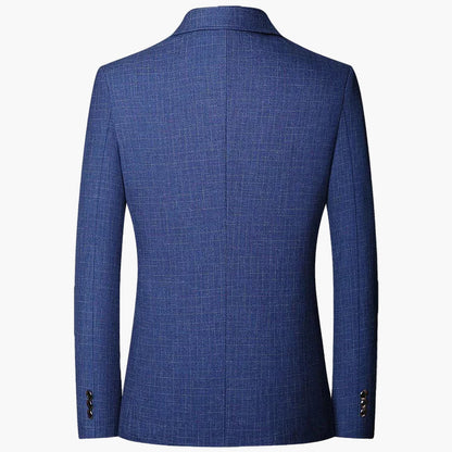 Veste Blazer Homme Élégant Style Carreaux Pour Affaires et Occasions Formelles