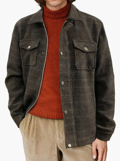 Veste Chemise Décontractée pour Homme Style Urbain Polyvalent