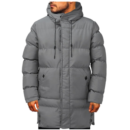 Tim – Veste Longue Matelassée à Capuche pour Homme