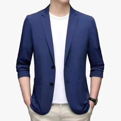 Blazer décontracté pour homme style moderne, idéal pour les occasions professionnelles et quotidiennes