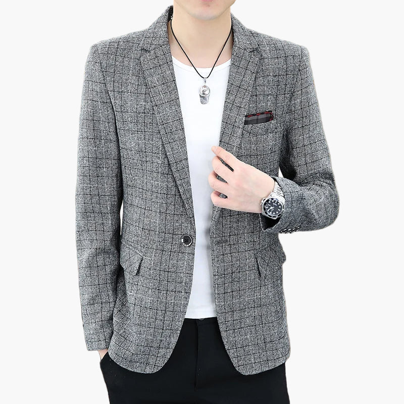Blazer décontracté homme style urbain élégant pour toutes occasions