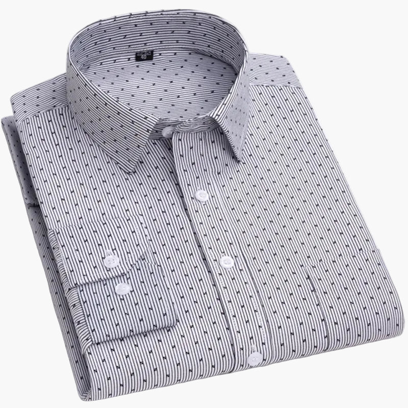 Chemise habillée à rayures pour homme - Élégance professionnelle et style moderne