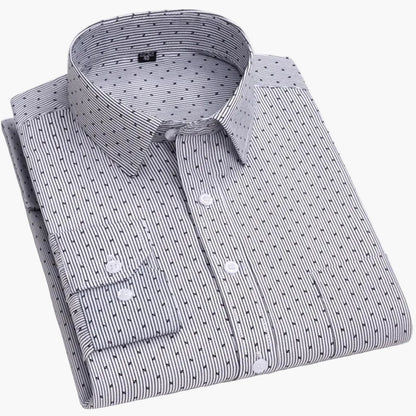 Chemise habillée à rayures pour homme - Élégance professionnelle et style moderne