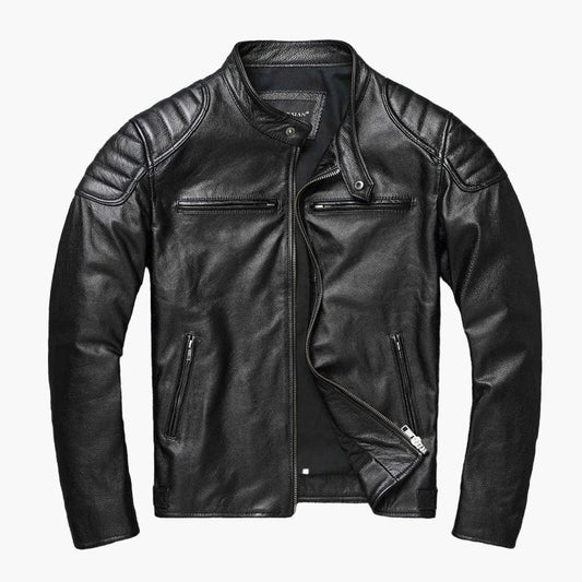 Veste motard ajustée pour homme style urbain tendance