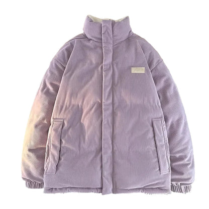 Veste d'hiver unisexe style urbain, coupe ample, usage quotidien et tendance