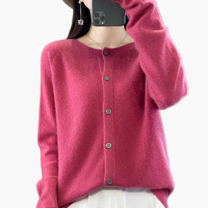 Cardigan élégant femme style décontracté parfait pour l'automne et l'hiver