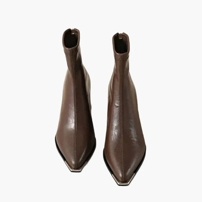 Bottes à talons carrés élégantes pour femme style automne hiver – Mode urbaine chic