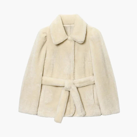 Manteau ceinturé femme style élégant pour l'hiver et les occasions habillées