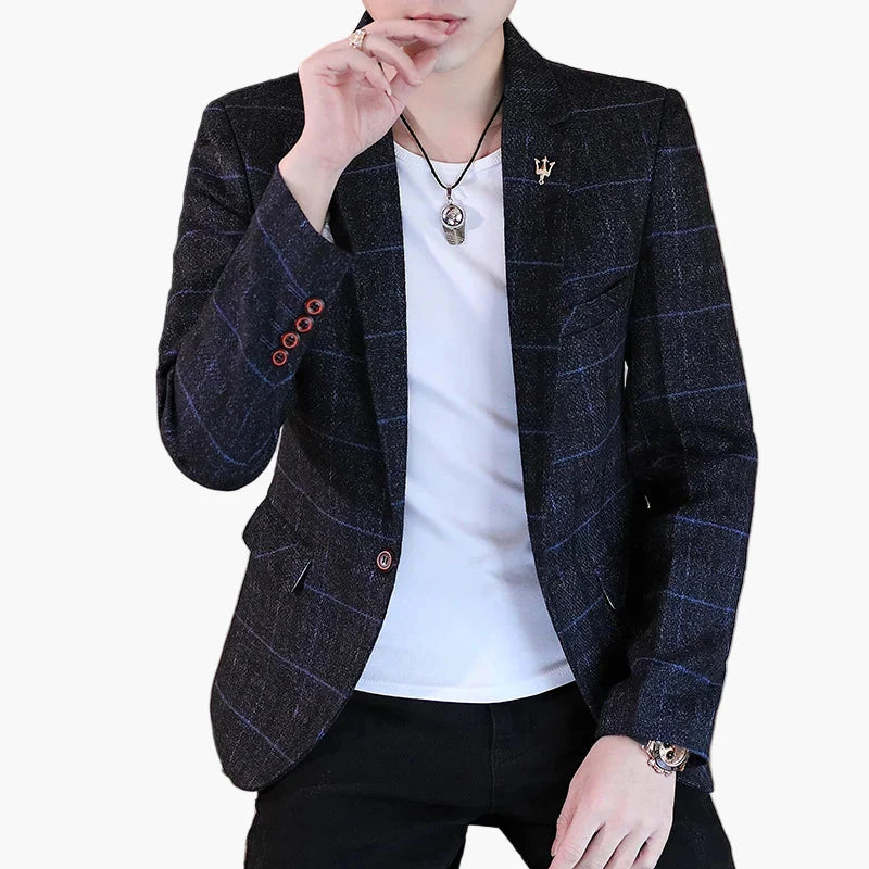 Blazer décontracté homme style urbain chic pour occasions et sorties