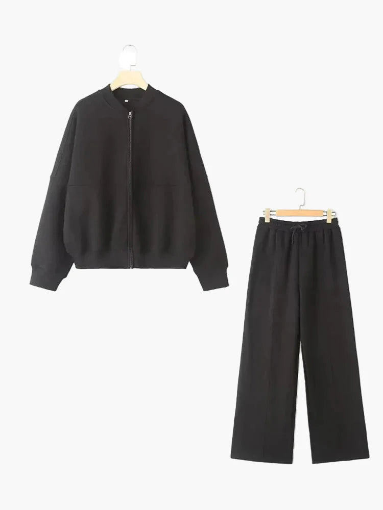 Ensemble Survêtement Décontracté Femme - Style Moderne et Confort Quotidien
