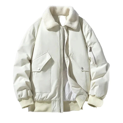 Veste homme style aviateur col sherpa tendance hiver chaud