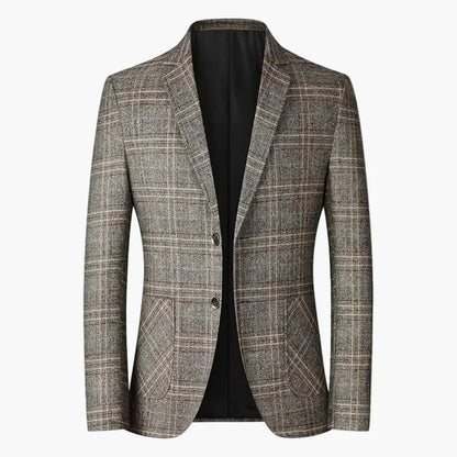 Veste de costume homme élégante à carreaux style business et loisirs