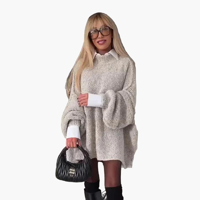 Robe pull ample style décontracté pour femme – Look chic et confortable
