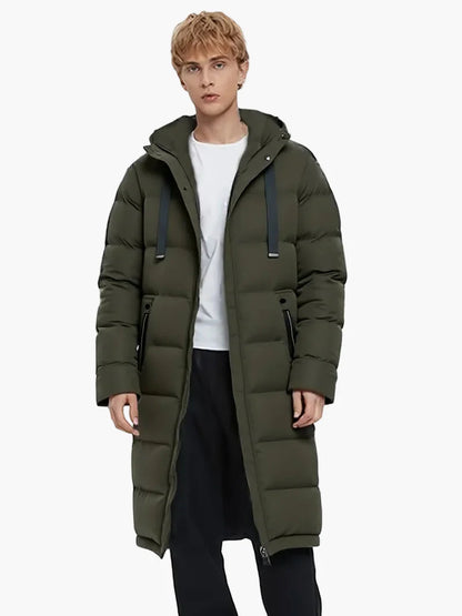 Manteau long d'hiver homme style parka urbaine polyvalente pour usage quotidien et activités extérieures
