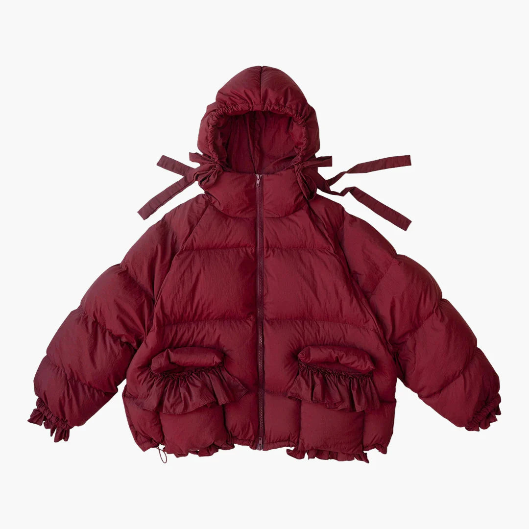 Veste matelassée oversize femme style rétro décontracté d'hiver