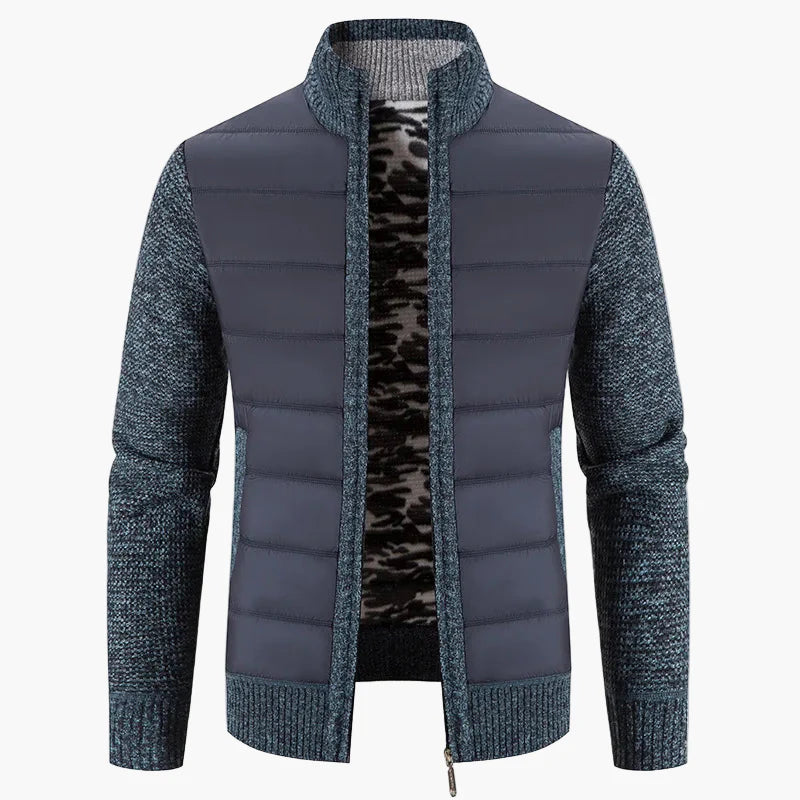 Veste décontractée pour homme style urbain à manches longues avec fermeture éclair