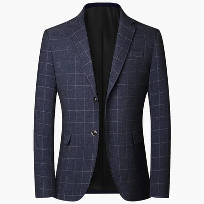 Veste Blazer Homme Élégant Style Carreaux Pour Affaires et Occasions Formelles