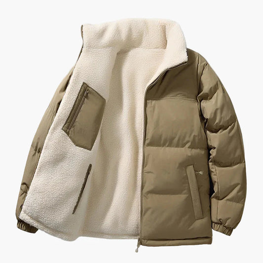 Veste doudoune homme style urbain coupe ample avec doublure chaude