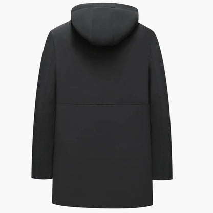 Manteau d'hiver élégant pour homme, coupe droite, style urbain, idéal pour temps froid